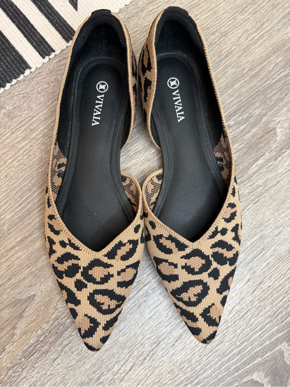Vivaia Melia Animal Print Leopard Pointed Toe Ballet Flats Size EU 39 - Picture 10 of 10